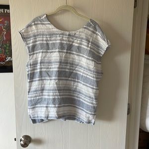 Lightweight striped linen shirt